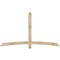 Ekena Millwork Bellingham Rough Sawn Timber Gable Bracket, Douglas Fir, 84"W x 49"H x 4"D x 4"F, 14/12 Pitch GBW084X49X0404BEL00RDF - alternate 1